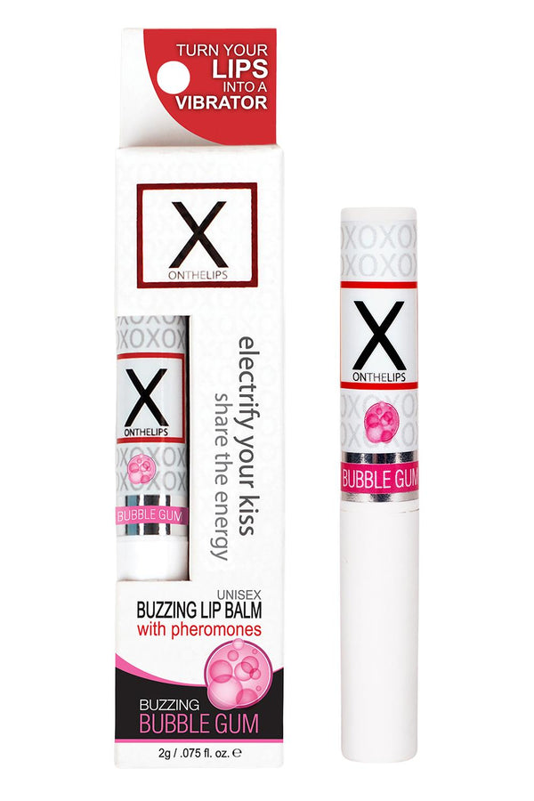 SENSUVA X ON THE LIPS BUZZING LIP BALM BUBBLE GUM