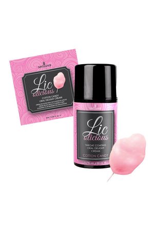 SENSUVA LIC-O-LICIOUS ORAL DELIGHT CREAM COTTON CANDY 50ML