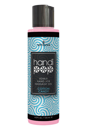 SENSUVA HANDIPOP EDIBLE MASSAGE GEL COTTON CANDY 125ML