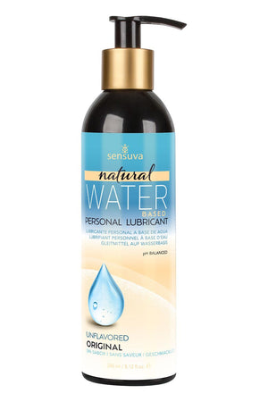 SENSUVA NATURAL WATER-BASED PERSONAL LUBRICANT ORIGINAL UNFLAVORED 240ML