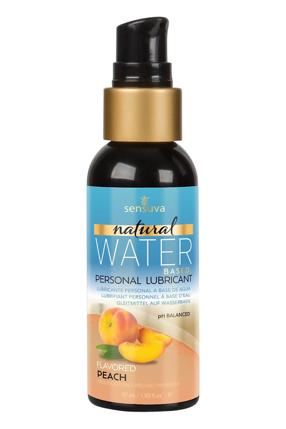 SENSUVA NATURAL WATER-BASED PERSONAL LUBRICANT PEACH  57ML