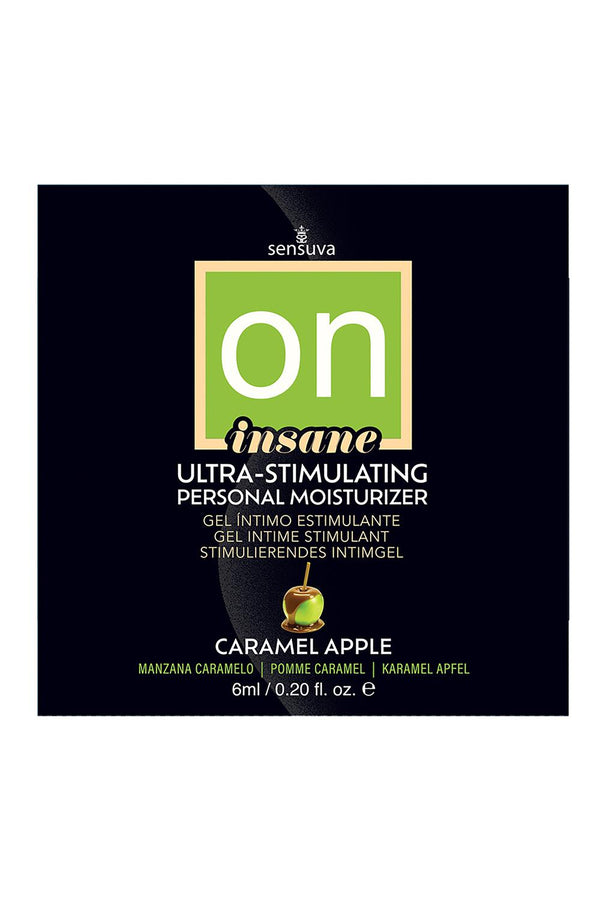SENSUVA ON INSANE ULTRA-STIMULATING PERSONAL MOISTURIZER CARAMEL APPLE 6 ML
