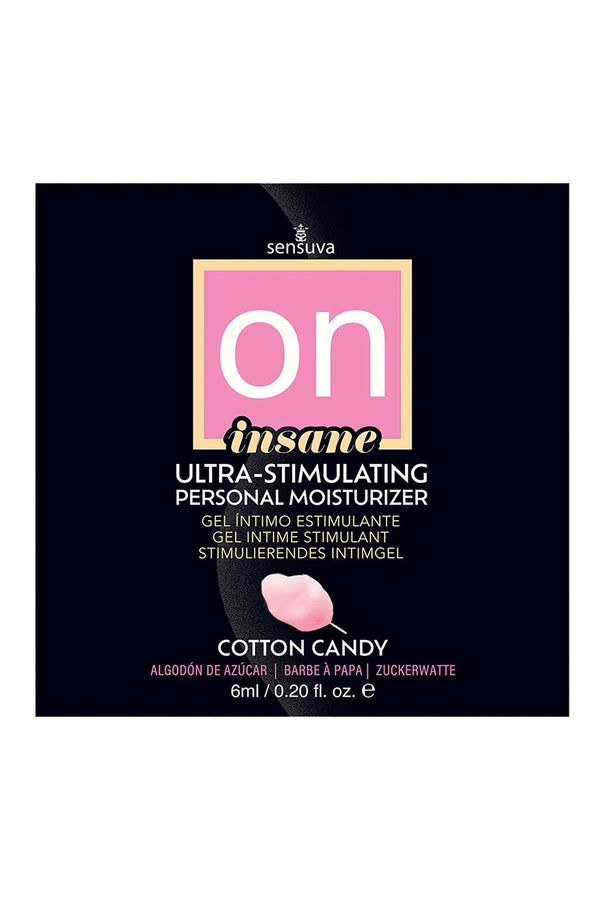 SENSUVA ON INSANE ULTRA-STIMULATING PERSONAL MOISTURIZER COTTON CANDY 6 ML
