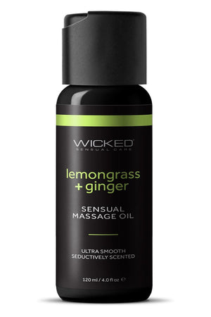 WICKED SENSUAL MASSAGE OIL LEMONGRASS GINGER 120ML