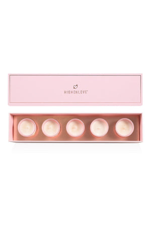 HIGH ON LOVE MINI SENSUAL MASSAGE CANDLES COLLECTION 5 X 35G