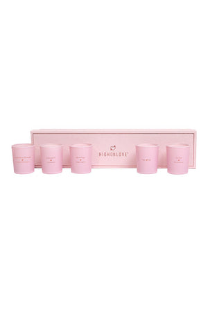 HIGH ON LOVE MINI SENSUAL MASSAGE CANDLES COLLECTION 5 X 35G