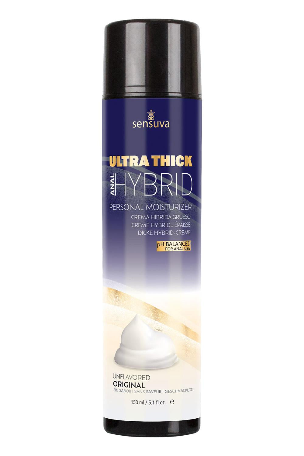 SENSUVA ULTRA THICK HYBRID PERSONAL MOISTURIZER ANAL HIGH PH FORMULA ORIGINAL UNFLAVORED 150ML