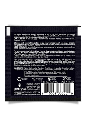 SENSUVA HYBRID PERSONAL MOISTURIZER ORIGINAL UNFLAVORED 6ML SINGLE USE PACKET