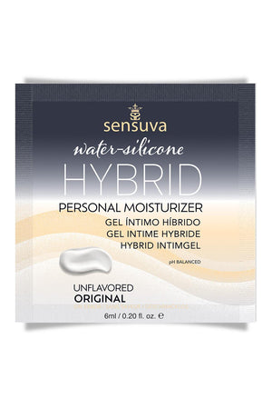 SENSUVA HYBRID PERSONAL MOISTURIZER ORIGINAL UNFLAVORED 6ML SINGLE USE PACKET
