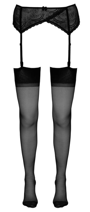 Stockings with seam black 1