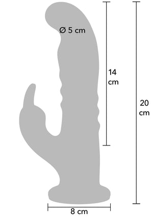 Vibromasseur lapin point G rotatif