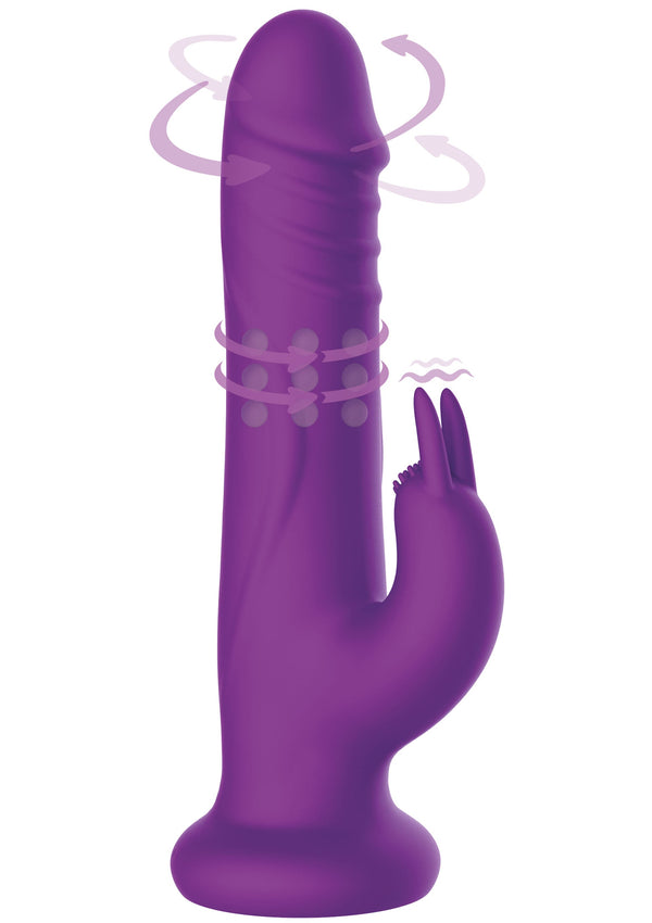 Vibromasseur lapin à billes rotatives