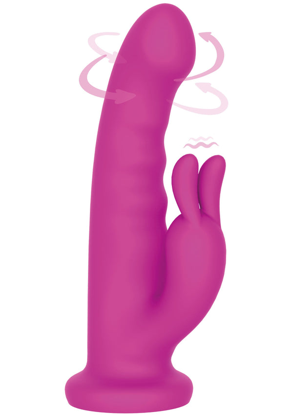 Vibromasseur lapin rotatif