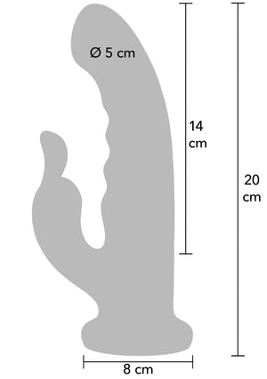 Vibromasseur lapin rotatif