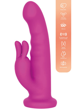 Vibromasseur lapin rotatif