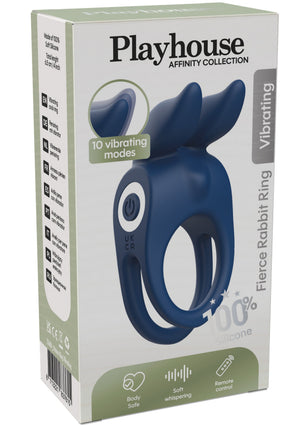 Anneau lapin vibrant Fierce + télécommande