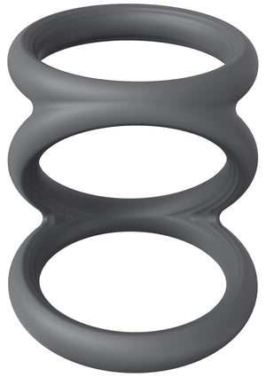Harnais triple pénis et testicules - taille M