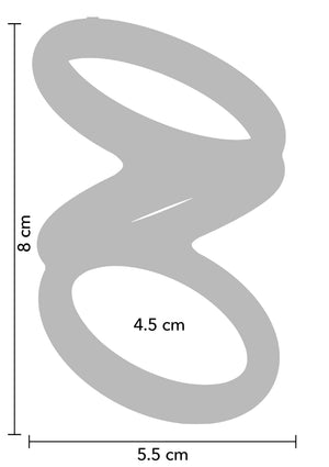 Harnais triple pénis et testicules - taille M