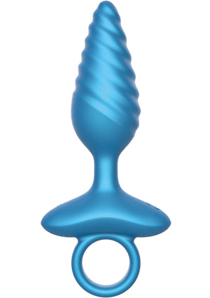 Plug anal strié vibrant + télécommande