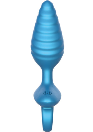 Plug anal strié vibrant + télécommande