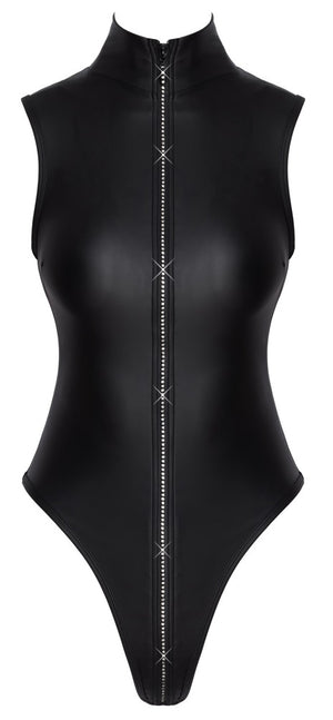 Body Rhinestone Zip S