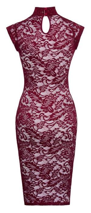 Lace Dress red S