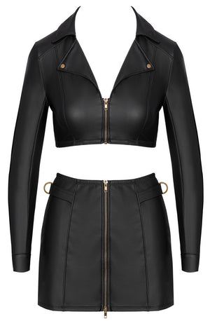 Top and Skirt black S
