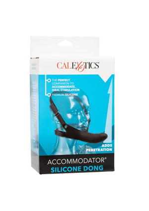 Gode pour harnais en silicone – noir