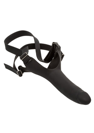 Gode pour harnais en silicone – noir