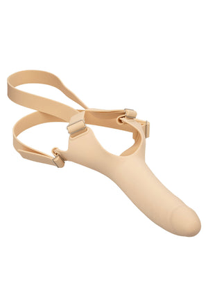 Gode pour harnais en silicone – noir