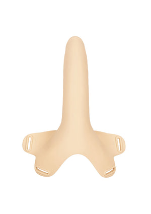 Gode pour harnais en silicone – noir