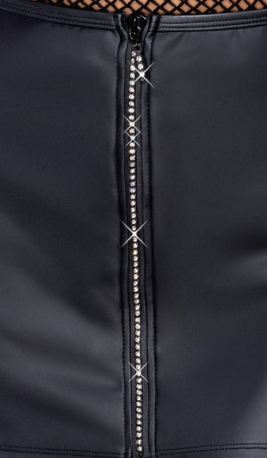 Skirt Rhinestone Zip S