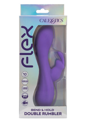Vibromasseur lapin flexible double à vibrations puissantes
