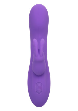 Vibromasseur lapin flexible double à vibrations puissantes