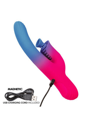Vibromasseur lapin double stimulation à succion