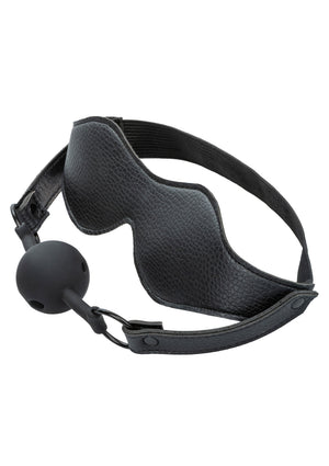 Masque bandeau et bâillon boule respirant