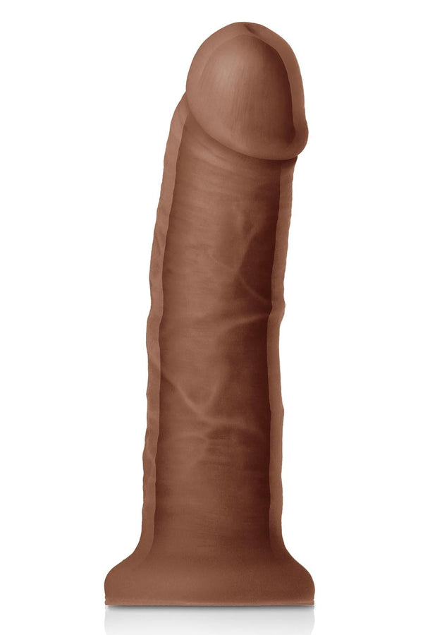 COLOURS DUAL DENSITY 7 INCH GIRTH DILDO BROWN