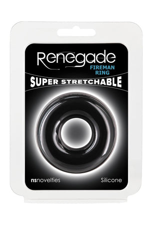 RENEGADE FIREMAN RING LARGE BLACK
