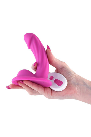 COLOURS CURVE VIBRATING 5 INCH DILDO PINK