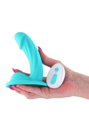 COLOURS CURVE VIBRATING 5 INCH DILDO TEAL