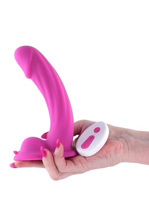COLOURS CURVE VIBRATING 6 INCH DILDO PINK