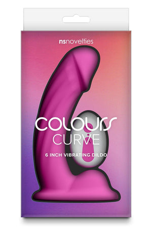 COLOURS CURVE VIBRATING 6 INCH DILDO PINK