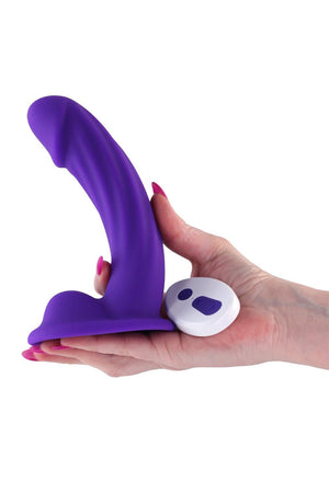 COLOURS CURVE VIBRATING 6 INCH DILDO PURPLE