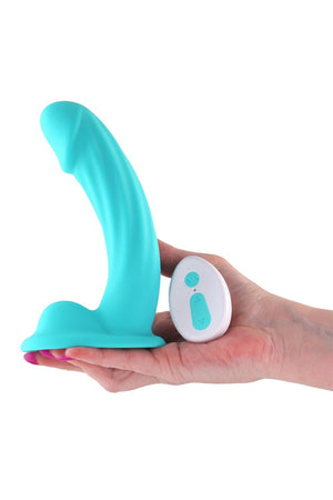 COLOURS CURVE VIBRATING 6 INCH DILDO TEAL