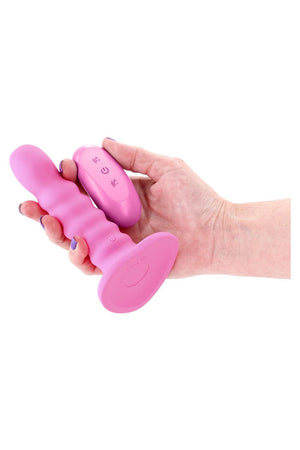 COLOURS RIBBED 5 INCH VIBRATING PINK
