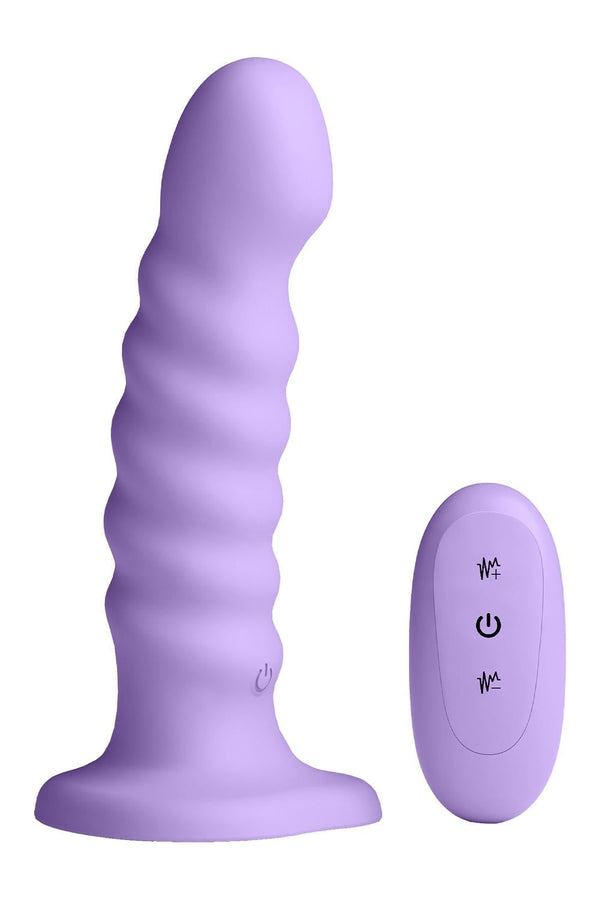 COLOURS RIBBED 6 INCH VIBRATING PURPLE