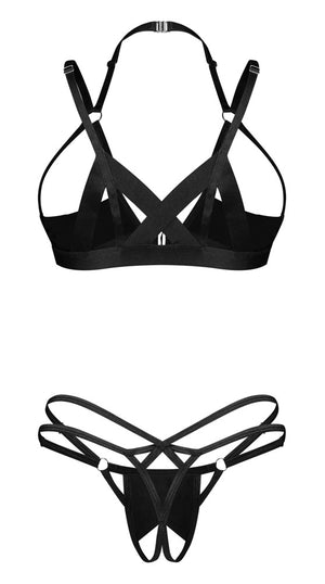 OBS Shelf Bra +String L/XL