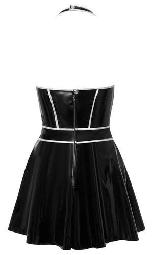 Vinyl dress w. silver M