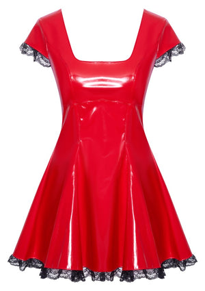 Vinyl Dress red L