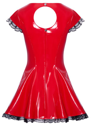 Vinyl Dress red S